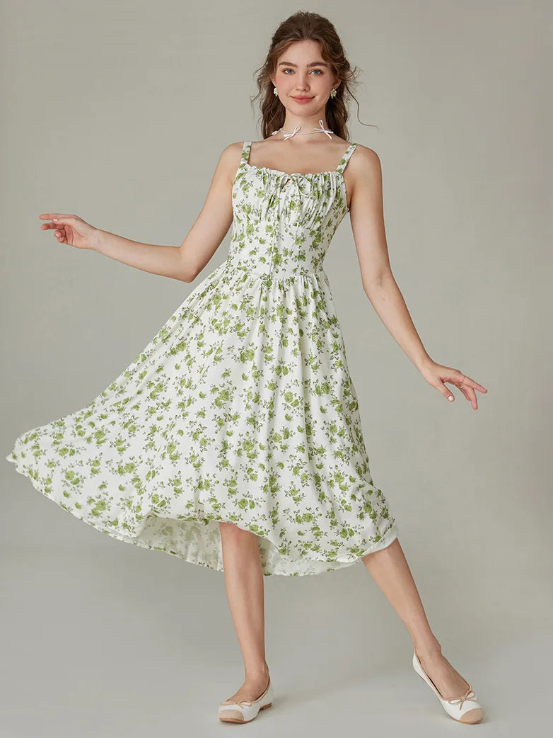 Hottest Floral Milkmaid Sundress with Pockets