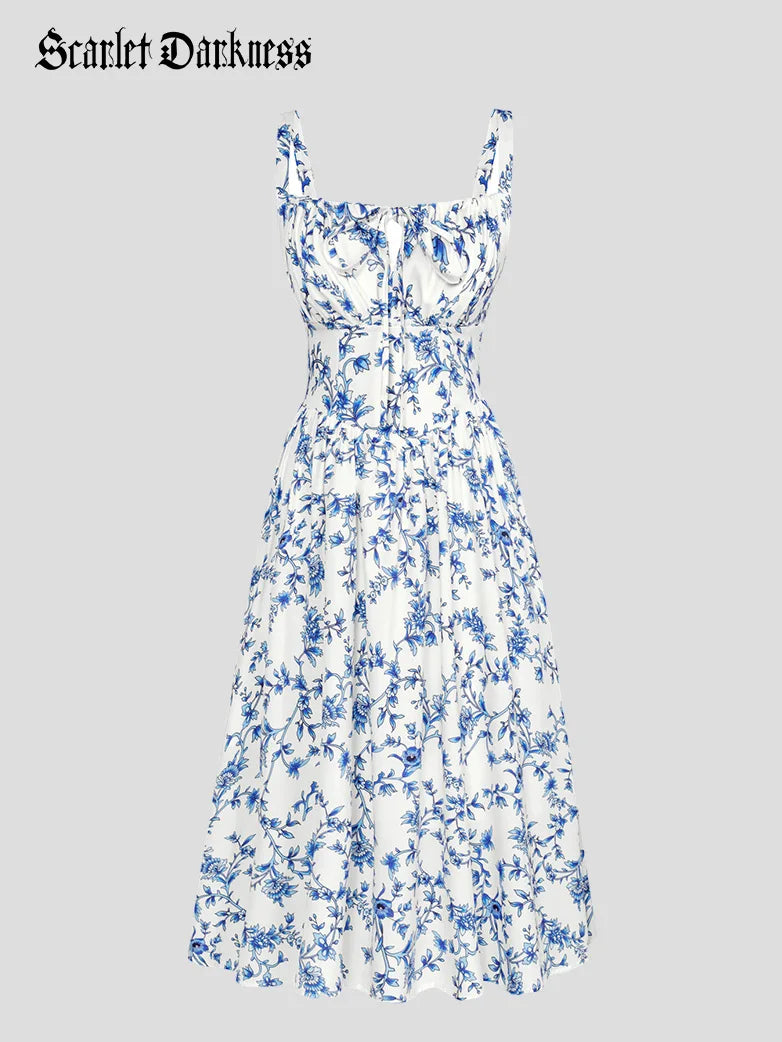 Hottest Floral Milkmaid Sundress with Pockets