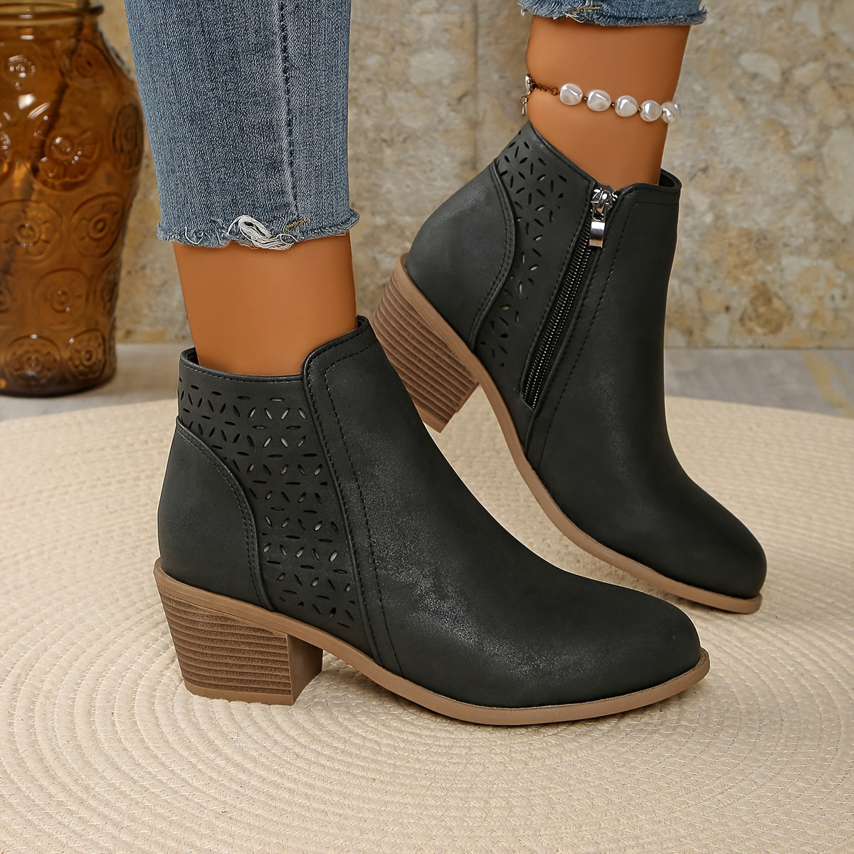 Leonia | Botines transpirables con cremallera lateral