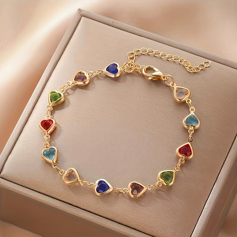 Marilou | Pulsera con corazones de colores