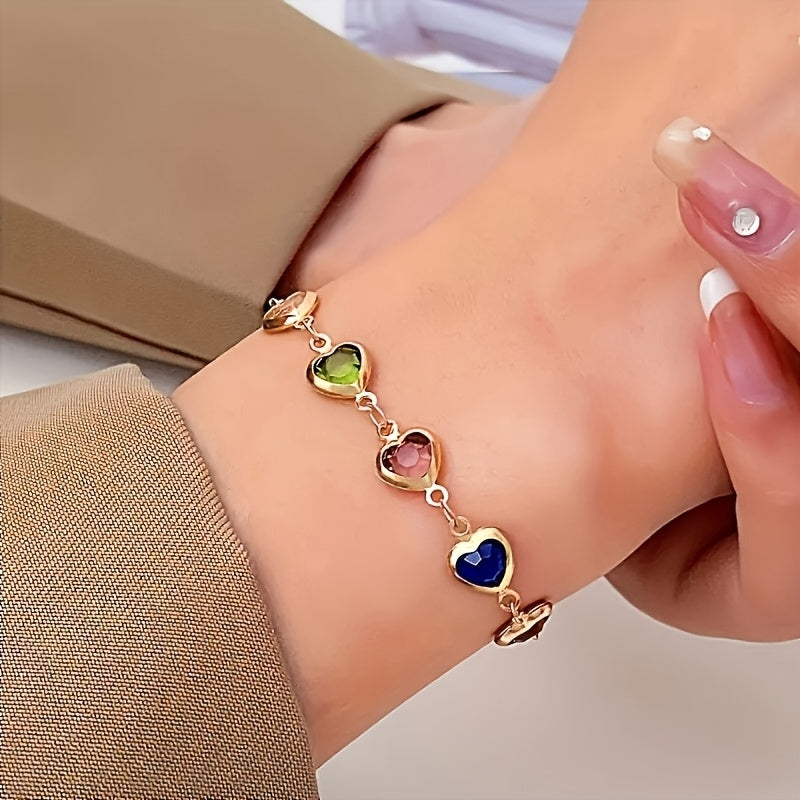 Marilou | Pulsera con corazones de colores