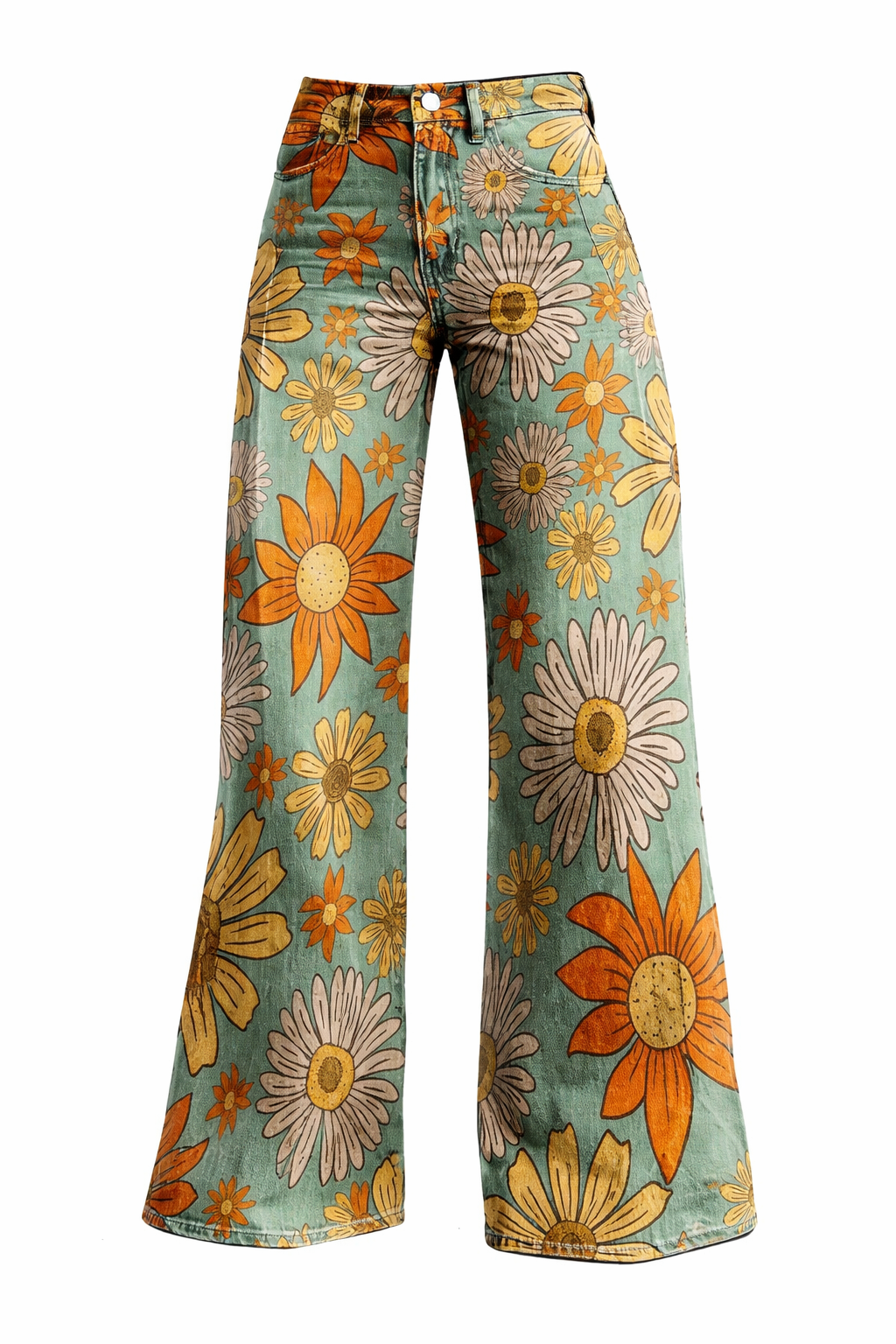 Fatima™ | Pantalón palazzo con flores