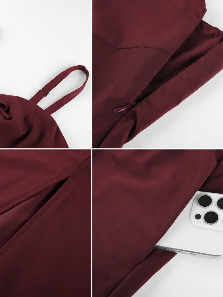 Victorian Slit Corset Party Dress with Pockets