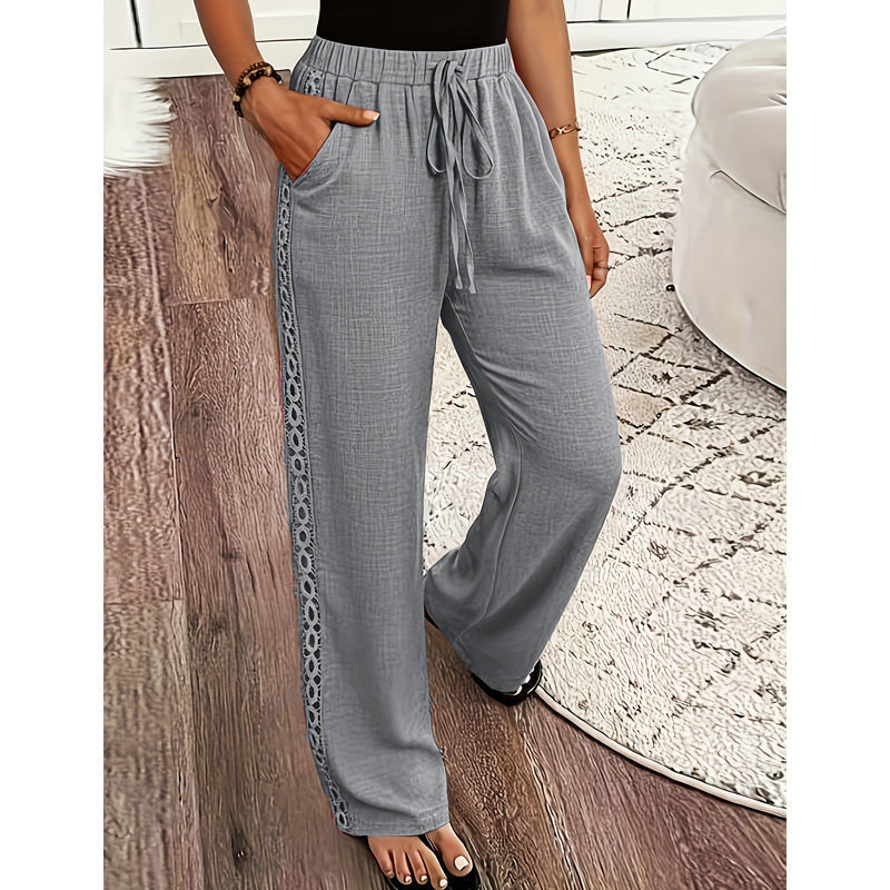 Elia | Pantalones boho de pierna recta