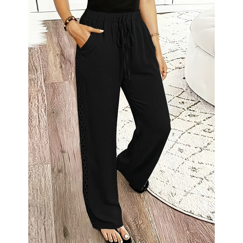 Elia | Pantalones boho de pierna recta