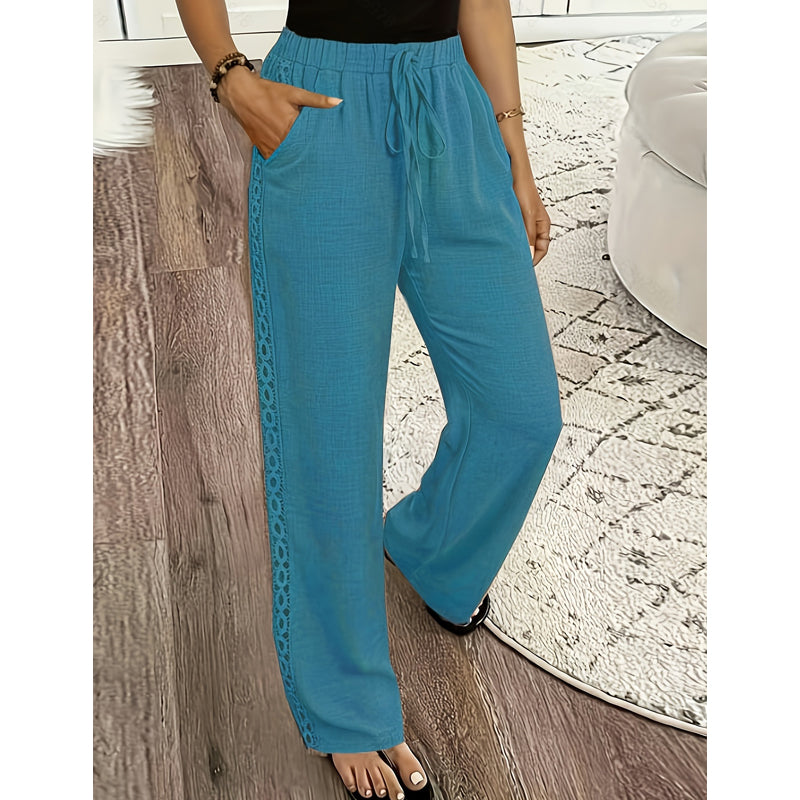 Elia | Pantalones boho de pierna recta