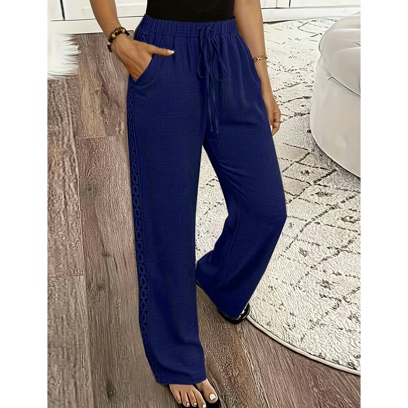 Elia | Pantalones boho de pierna recta