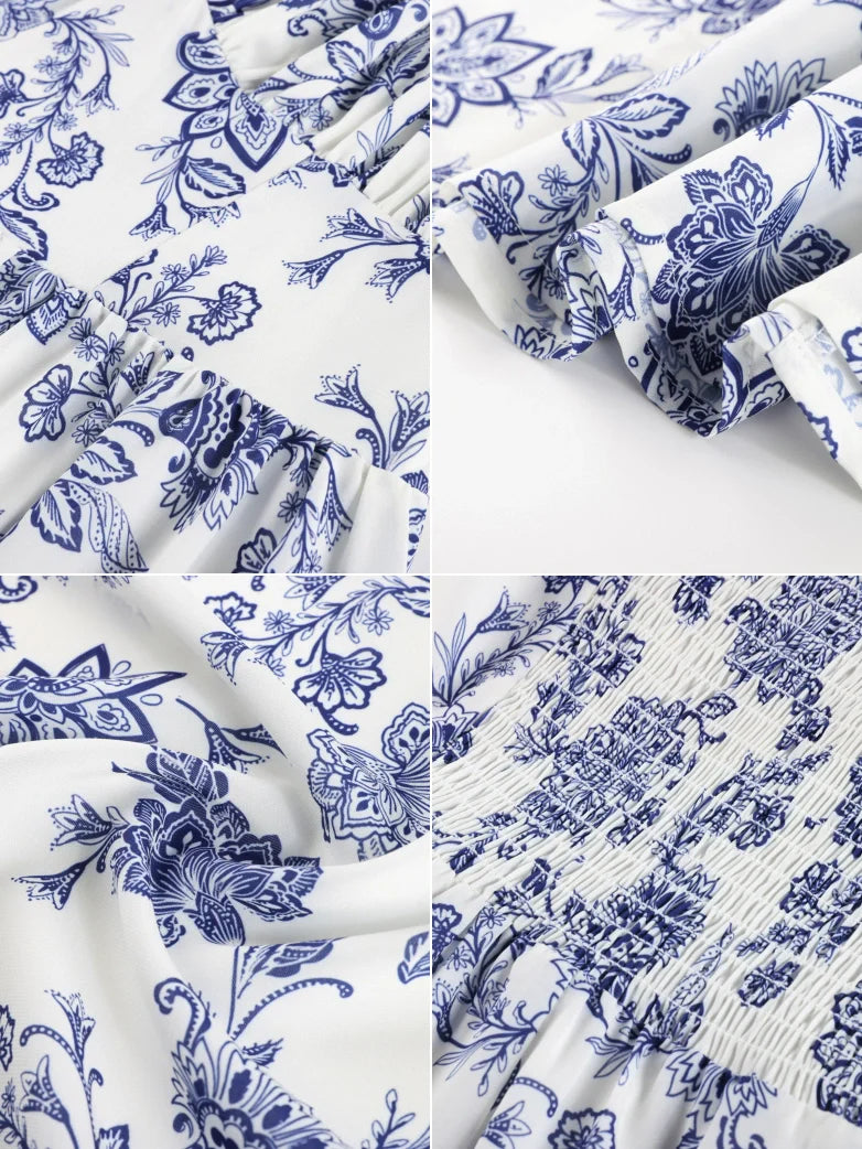 Sweetheart Floral Summer Wedding Pockets Dress