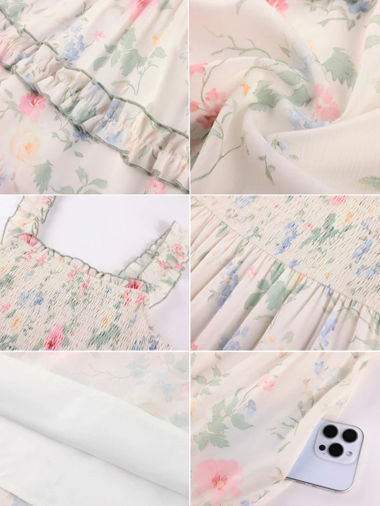 Women Spring Love Story Sundress with Pockets